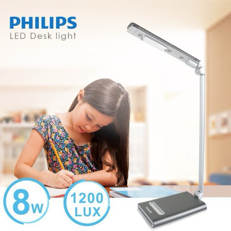 飛利浦 PHILIPS FDS720 瀚光LED檯燈(鐵灰) | 護眼 防眩光 桌燈