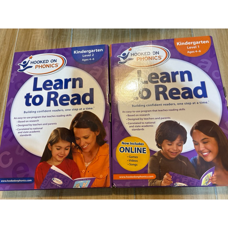 出清）自然發音HOOKED ON PHONICS:Learn to Read二手Kindergarten