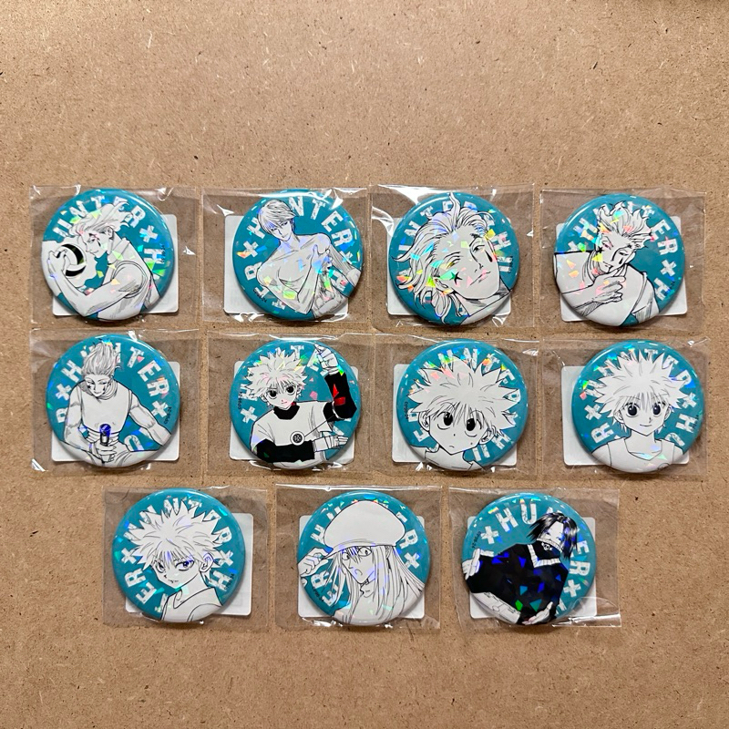 日版 HUNTER X HUNTER 獵人 奇犽 西索 凱特 飛坦 受注 56mm 閃徽章 胸章