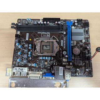 微星 H61M-P20(G3) 主機板 /1155/DDR3/含檔板 中古良品