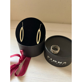 FIONA純銀耳環 戒指