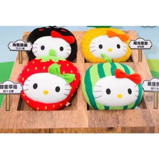 （二手）絕版 麥當勞 HELLO KITTY 抱枕 絨毛娃娃草莓娃娃 辦公室靠枕 治癒娃娃 腰枕 睡覺抱枕 布桂桂