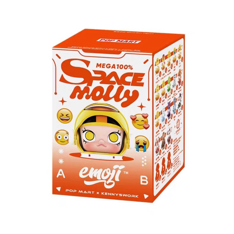 【𝒀.𝑱.𝒔𝒉𝒐𝒑】泡泡瑪特POP MART - MEGA SPACE MOLLY 100%emoji 4代（✅確認款）