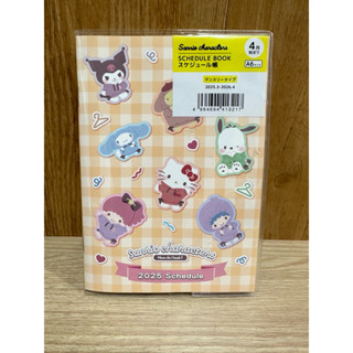 日本購回 2025年 Hello Kitty 美樂蒂 手帳本 記事本 A6 隨身手帳 行事曆 筆記本 透明書套 全新現貨
