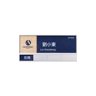 5Cgo【批發】2個裝工位牌定製可更換鋁合金辦公桌資訊牌卡槽懸掛式座位牌黏貼式姓名牌崗位牌員工狀態去嚮牌卡座事務室職位牌