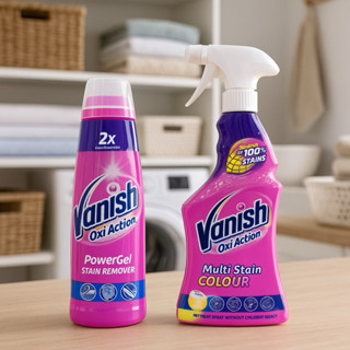 【現貨】Vanish 碧蓮衣物預潔噴劑 500ml/單瓶 碧蓮衣物預潔劑 第二代衣物預潔去漬凝膠 200ml送柔軟精