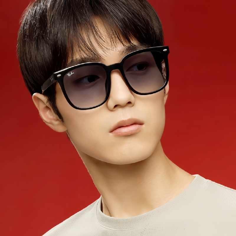 RayBan RB4401D 雷朋太陽眼鏡墨鏡｜成毅同款高級感復古方形大框偏光板材墨鏡 男生品牌眼鏡框【幸子眼鏡】
