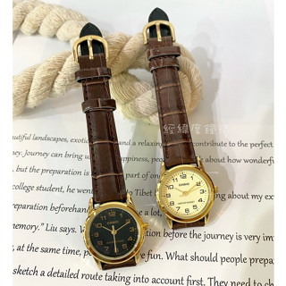 CASIO對錶系列 經緯度鐘錶 仕女氣質指標腕錶皮錶帶 臺灣卡西歐公司保固卡 LTP-V001GL LTP-V001L