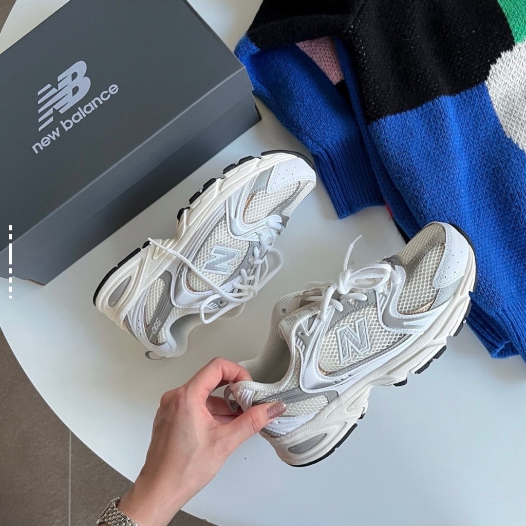 -ES- New balance 530 復古 緩震 奶白色 灰白 白銀 銀灰 休閒鞋 MR530DAM