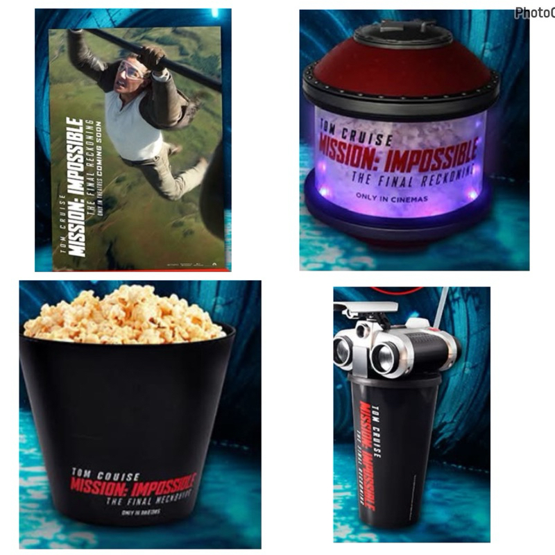 🚁不可能的任務 最終清算 望遠鏡 造型杯 發光造型爆米花桶 爆米花桶 威秀獨家 A3海報 湯姆克魯斯