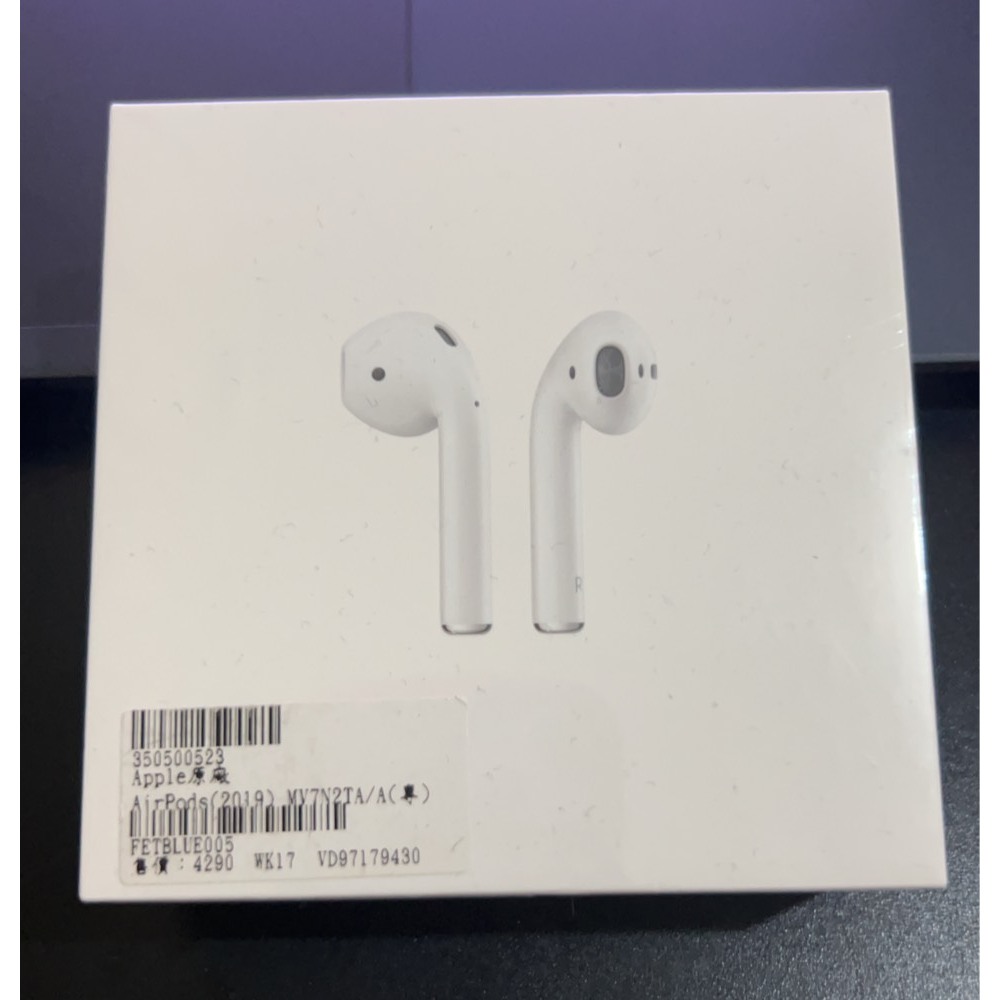 售完 Apple AirPods 2 原廠正品藍牙耳機A2031 A2032(MV7N2TA/A)(有線充電盒版本)