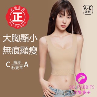 臺灣出貨 草本初色 紙片大尺碼內衣 大胸顯小 收副乳防下垂背心大尺碼顯瘦無痕隱形文胸