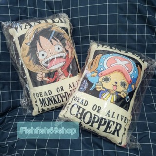 P Onepiece 海賊王 魯夫 喬巴 通緝令 造型 抱枕