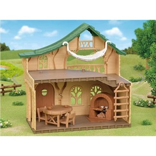 森林家族 限定商品 歐版-森林探險小木屋 + 山羊家庭組森林家族溫馨可愛讓人愛不釋手房屋、人物、配件家飾全套收集樂趣
