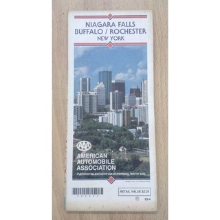 二手 AAA Maps - Niagara Falls Buffalo / Rochester (1993)