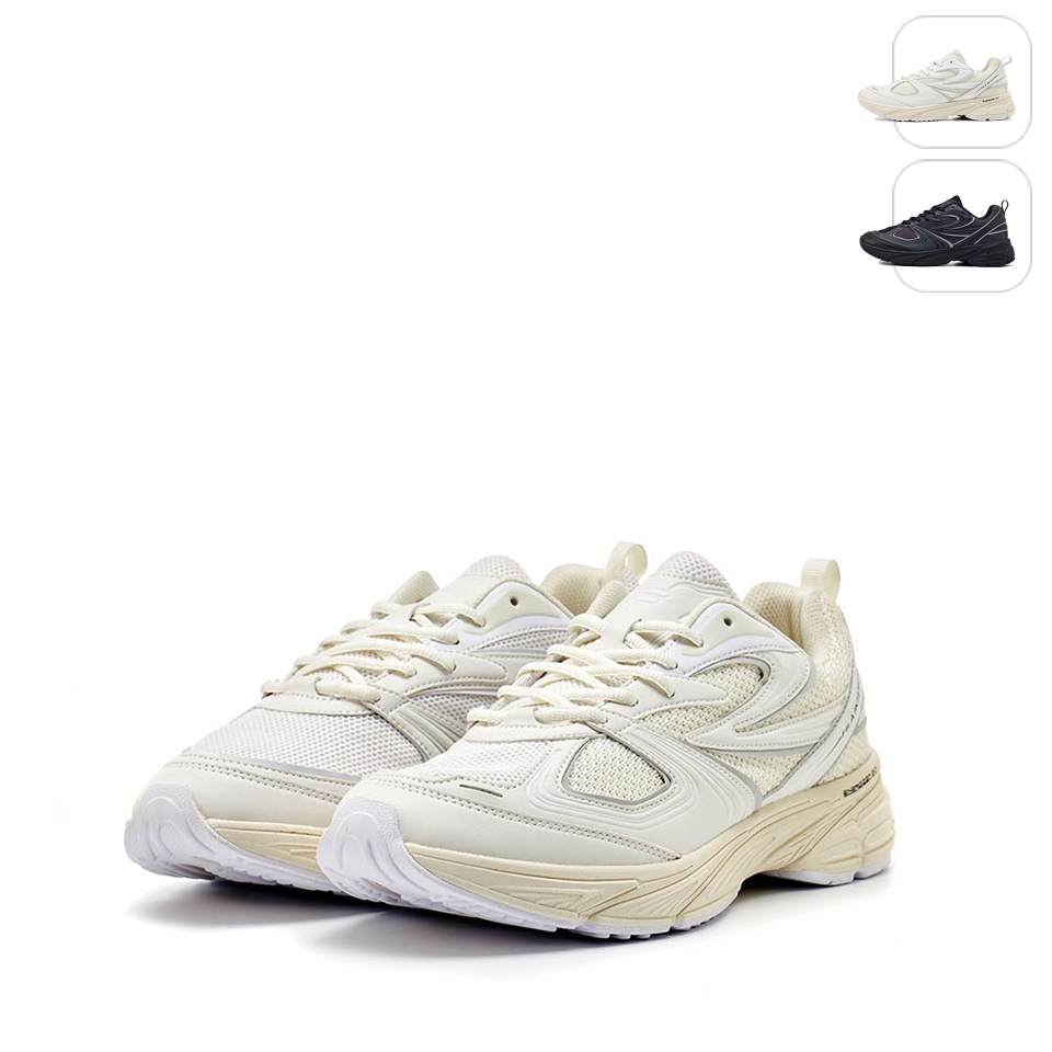 【FILA】中性 INTERUN 運動慢跑鞋-白 4-J535X-100