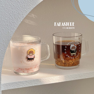 【熱銷新品】韓國 ins風 高階感玻璃杯 kt貓杯子 咖啡杯 杯子 禮物 送禮推薦