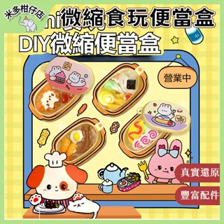 臺灣現貨🌺 迷你食玩 DIY便當盒 模擬廚房玩具 手工材料包 家家酒玩具 交換禮物 食玩DIY便當 小盒微縮 美食模型