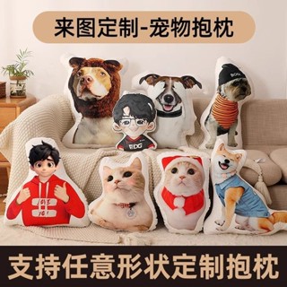 [個性定製]客製化異形抱枕 雙面抱枕 客製靠枕 卡通公仔玩偶抱枕 無邊醜貓抱枕 寵物/情侶抱枕 生日禮物 寵物紀念品