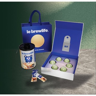 樂步le brewlife│幸運 • 星球黃金豆沙蛋黃酥濃縮咖啡禮盒