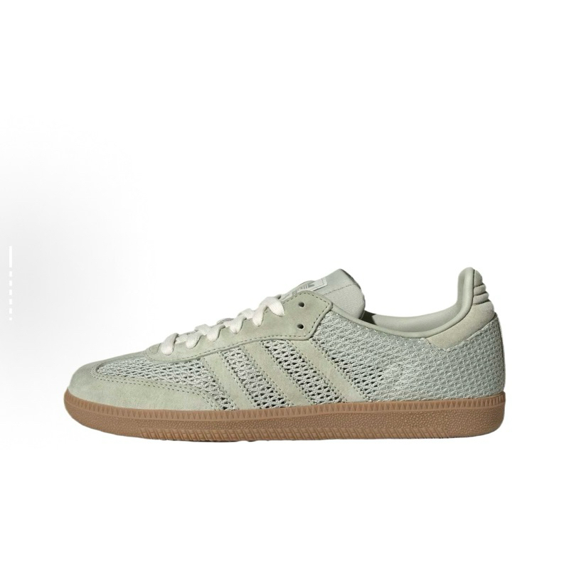 Adidas Original Samba OG  簍空編織 休閒鞋 淺綠 KK3529