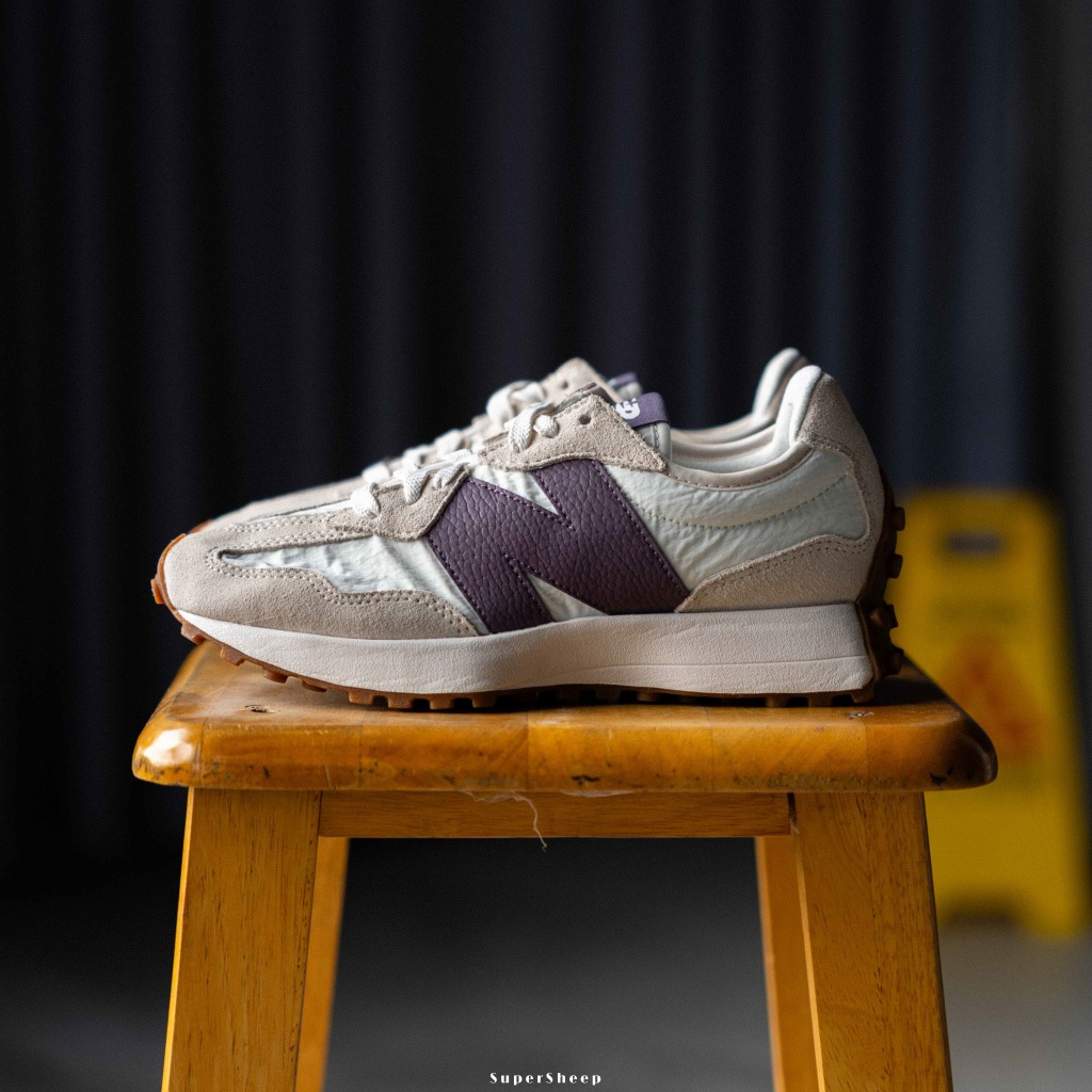 New Balance 327 復古 休閒鞋 焦糖底 女鞋 B楦 紫 WS327FTC