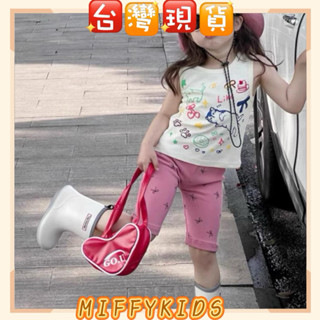 💗MIFFY臺灣現貨當日出貨 ins韓系蝴蝶結兒童長褲 韓系兒童造型褲可愛褲 嬰幼兒褲 童保暖褲 休閒褲嬰幼兒內搭褲