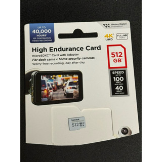 SanDisk 行車記錄器 監控專用 microSD 記憶卡 512GB (公司貨) 512g 白卡 高速記憶卡