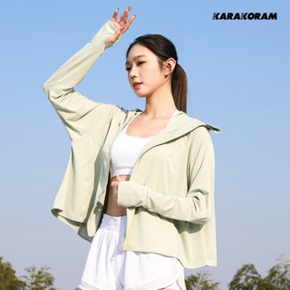 【KARAKORAM】斗篷抗UV修身防曬外套 寬鬆 UPF50+ 防紫外線 薄款 防曬衣 透氣涼感 登山外套 速乾