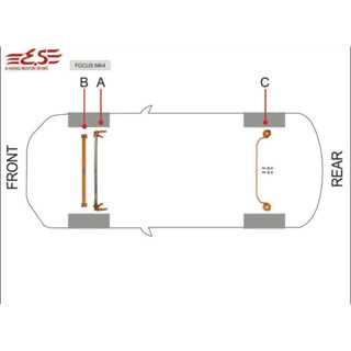 ESPRING FOCUS MK4 MK4.5 引擎室拉桿 前下拉 扭力 防傾桿 後下防傾桿 Focus wagon