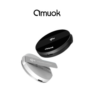 【amuok艾默克】Qi2認證 極簡mini 磁吸無線充電器 支架充電器 磁吸支架 磁吸充電盤 充電盤 手機充電 充電器