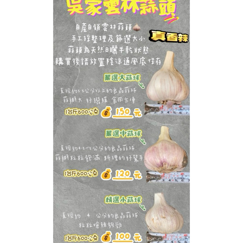 2025當季新鮮吳家雲林蒜頭🧄/蒜瓣/自產自銷/乾蒜頭/北港蒜頭