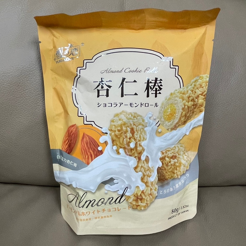 雪之戀 白巧克力杏仁棒  80g 有效期限~2025/9/18