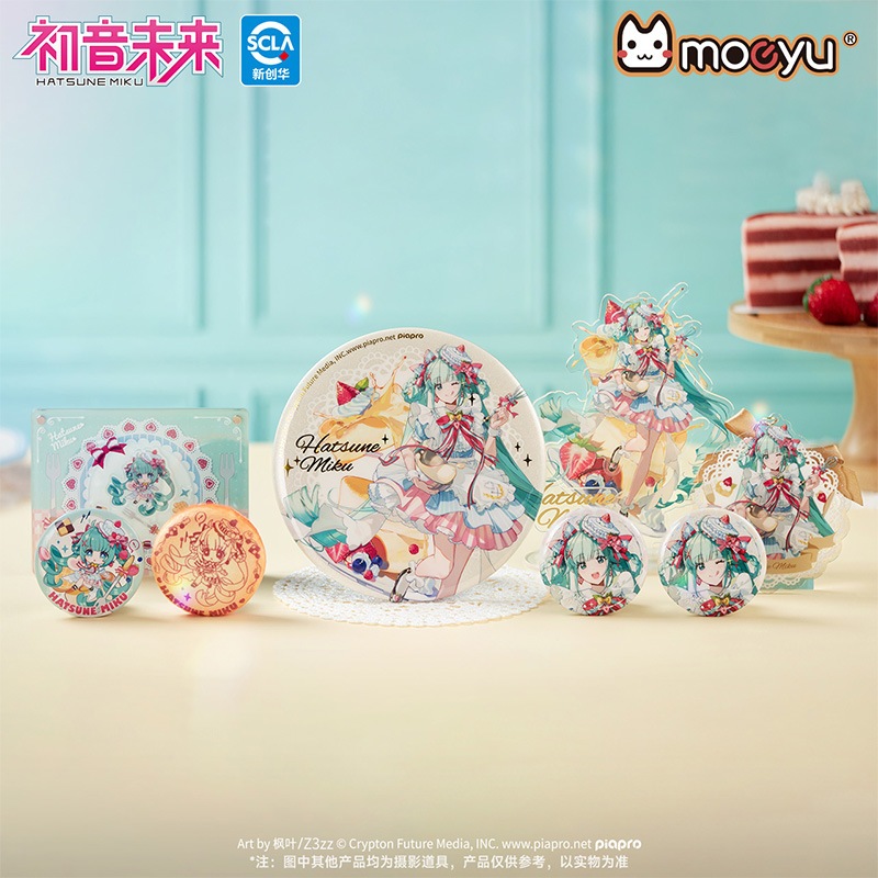 現貨 禮物 👘  官方授權 正品 Miku 初音 初音未來 甜美交織 仿餅乾 餅乾 徽章 立牌 壓克力掛件