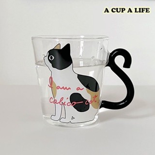 A CUP A LIFE 杯子 馬克杯 玻璃杯 咖啡杯 水杯 生日禮物 設計感杯子 可愛貓咪杯子