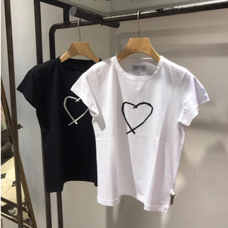 現貨 預購⭐日本 Agnes b. 簡約 百搭 女款 經典 愛心 四色 金色 簡約 純棉短袖 短袖 T恤