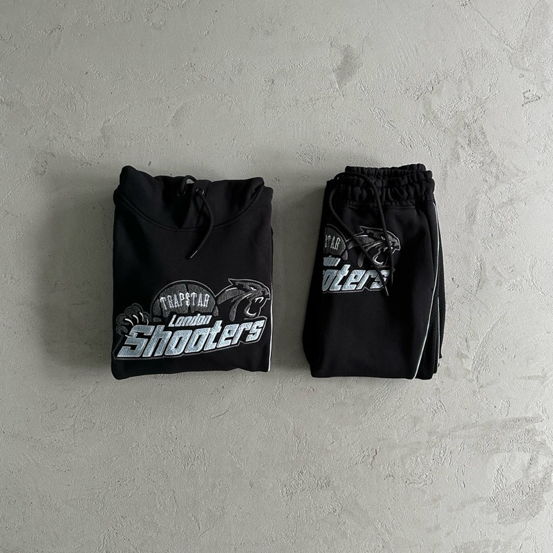 【GP INC.】Trapstar Hoodie Tracksuit 黑底白字 Cench Drill Drip UK