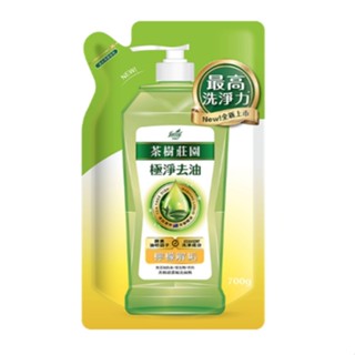 茶樹莊園 茶樹超濃縮洗碗精補充包-檸檬解垢 700g【家樂福】