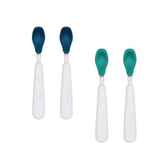 美國 OXO tot 矽膠湯匙組-2入(多款可選)【麗兒採家】