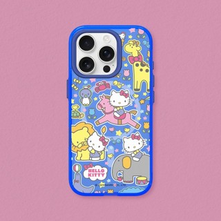 犀牛盾適用iPhone JellyTint(MagSafe相容)透明防摔磁吸手機殼∣Hello Kitty/樂遊動物園