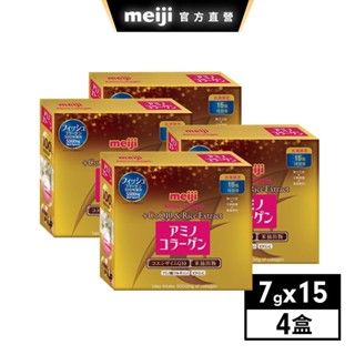 明治 膠原蛋白粉 璀璨金 15日份(7gx15入) x4盒 │ meiji明治旗艦館