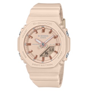 CASIO 卡西歐(GMA-P2100M-4A) G-SHOCK WOMEN 八角形 玫瑰金時標 粉米 雙顯錶 女錶