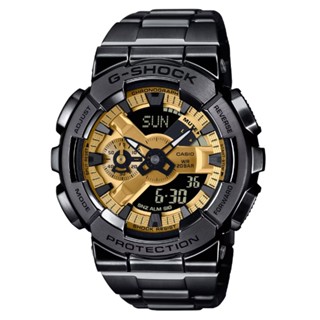CASIO 卡西歐(GM-110BD-1A9) G-SHOCK 全金屬 大錶殼 數位指標雙顯錶