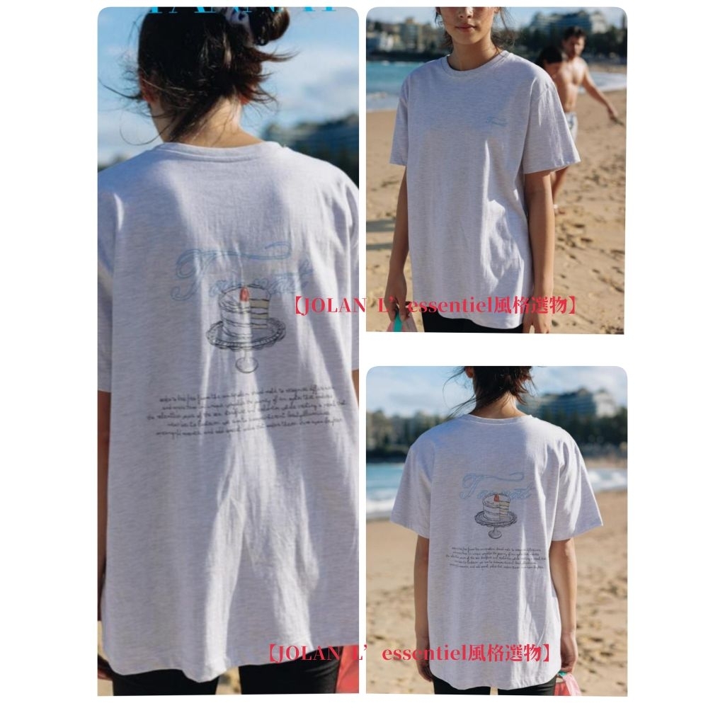 🇰🇷❤️贈歐美短襪×2【JOLAN L’essentiel風格選物】T／T Strawberry cake T恤