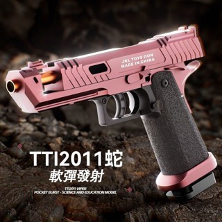 臺灣出貨 軟彈發射器 生存遊戲 沙漠之鷹 1911 格洛克模擬兒童軟彈槍 教具手槍 手動拋殼 科教模型 解壓玩具