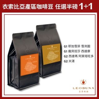 【Leo里昂布納】衣索比亞產區精選咖啡豆組 風味任選 半磅1+1｜單品咖啡 精品咖啡豆 黑咖啡