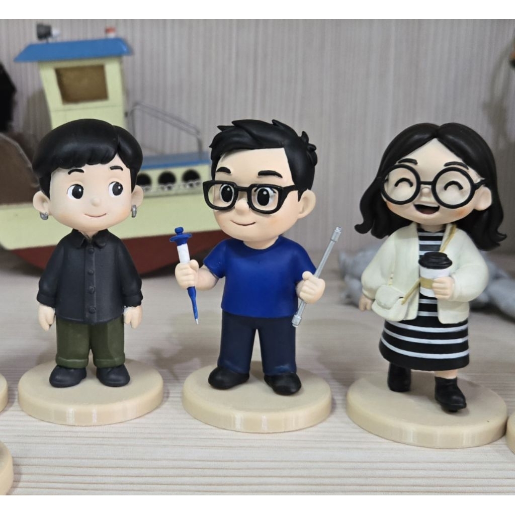 【3D列印 手繪公仔】客製公仔 chatgpt 公仔 GPT公仔 Q版公仔  樹脂材質 光固化 客製化 情人節 生日禮物