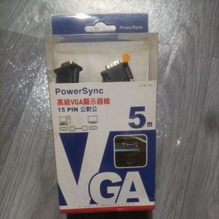 powerSync群加VGA公對公 高畫質顯示器線 圓線 3M/5M JCM-V3 JCM-V5VGA