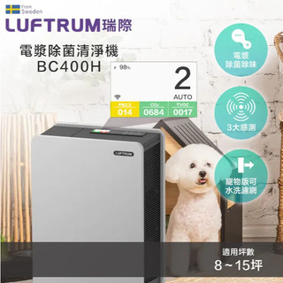 LUFTRUM 瑞際 電漿除菌寵物清淨機BC400H