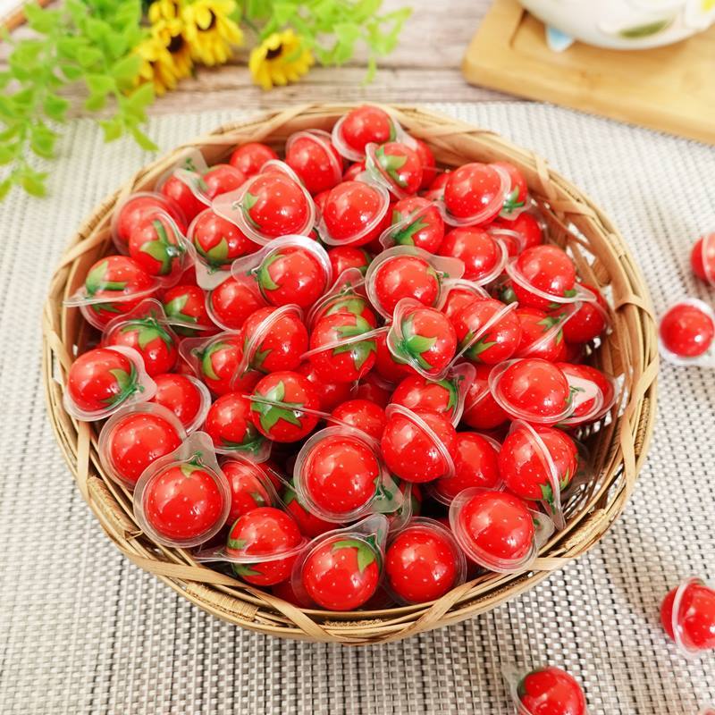 【食尚三味】爆醬草莓彈珠軟糖 250g/500g 草莓爆醬糖 草莓造型軟糖 草莓軟糖 (馬來西亞糖果)